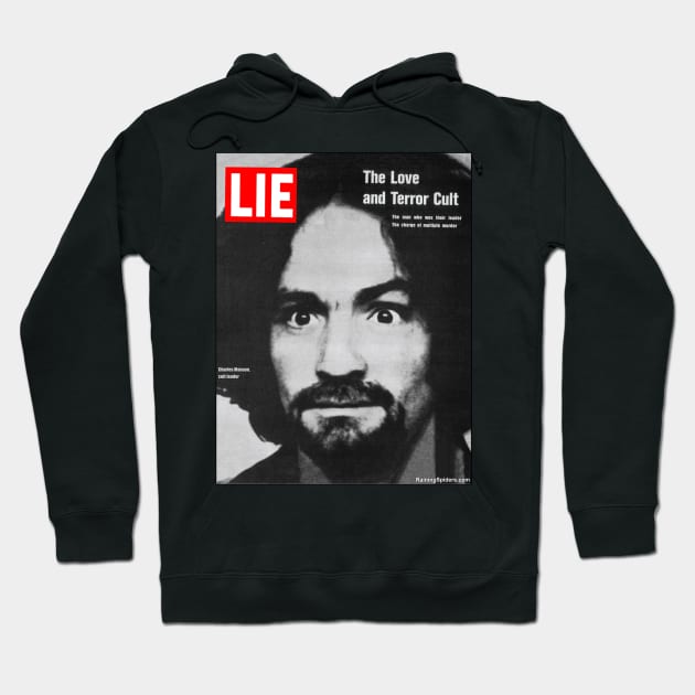 LIE Magazine Parody - Charles Manson - Manson Family Hoodie by RainingSpiders